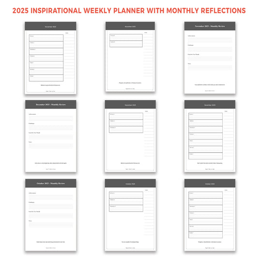 PLANNER TEMPLATE 2025