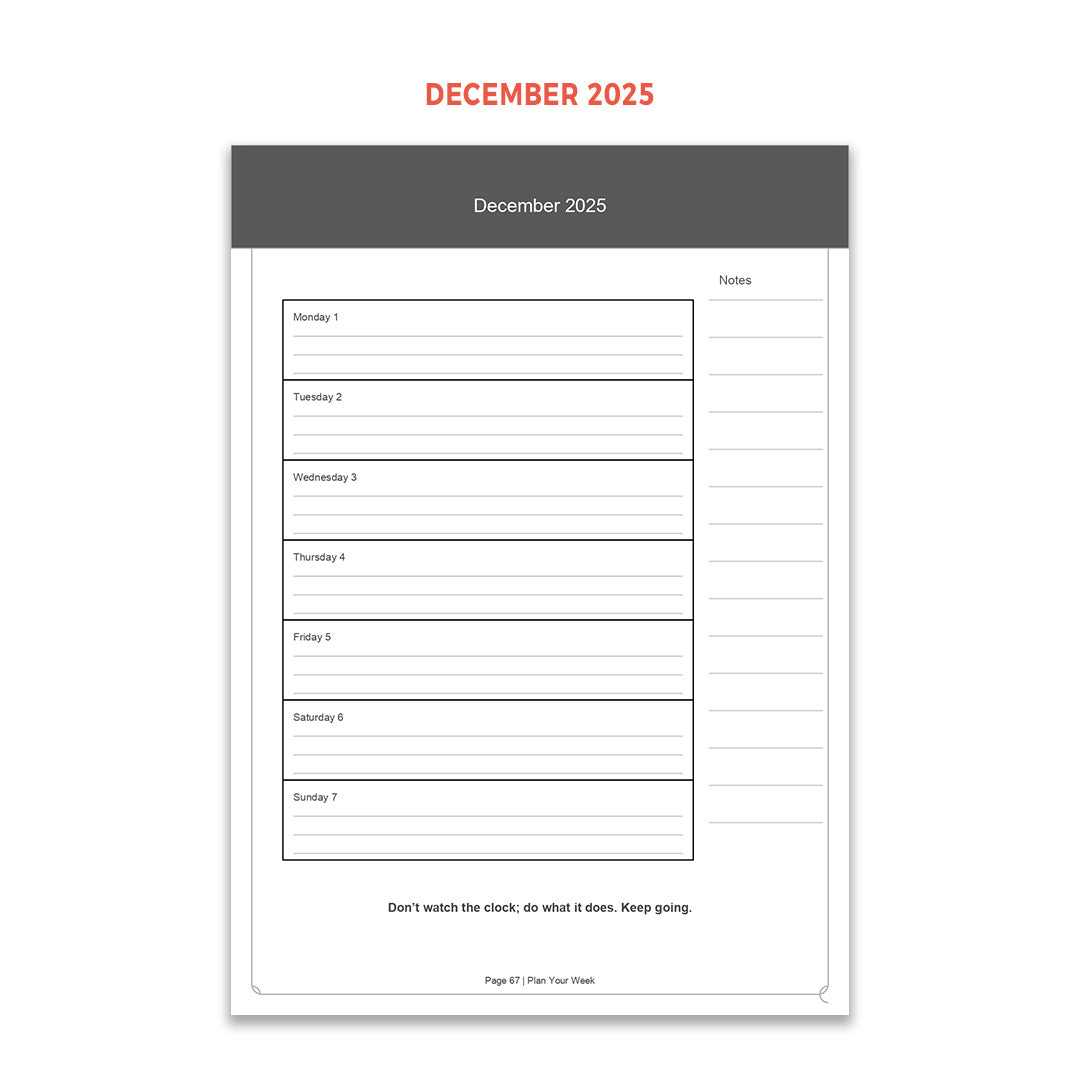 PLANNER TEMPLATE 2025